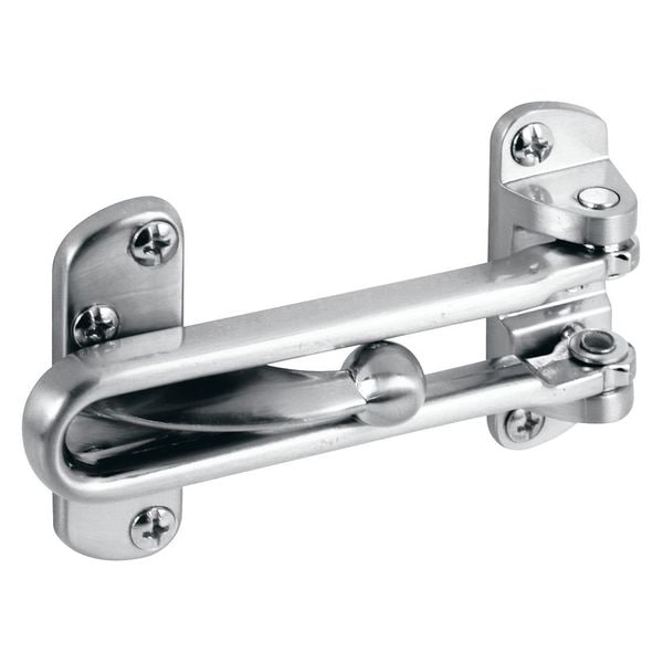 Primeline Tools Swing Bar Lock, 3-7/8 in. Bar Length, Diecast Zinc, Satin Nickel (Single Pack) - MP10308