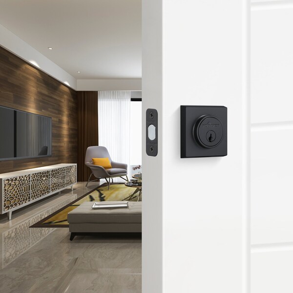Sure-Loc Hardware Sure-Loc Hardware Modern Square Deadbolt, Flat Black - DB201-SMD FBL