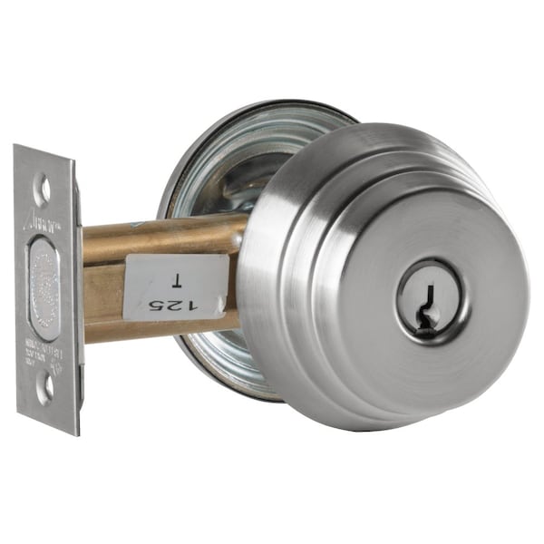 Arrow Lock Grade 2 Single Cylinder Deadlock, Red/Green -inUnlocked/Locked-in Indicator Inside, Conventional Cyl - E61 26D V01