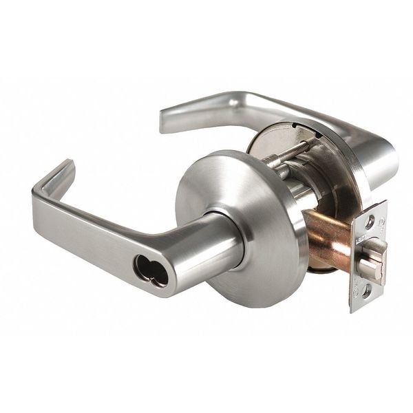 Best Door Lever Lockset, 2-3/4" Strike Dim - 93K7G15DSTK626