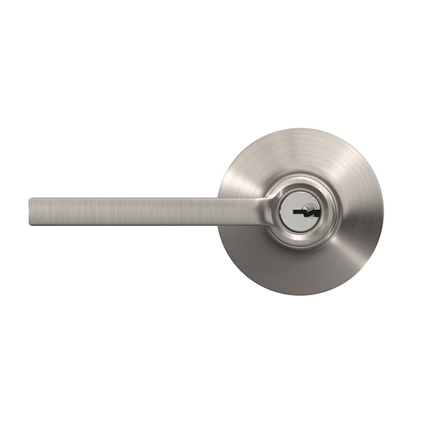 Schlage Schlage Latitude Satin Nickel Keyed Entry Lever 1-3/4 in. - F51VLAT619