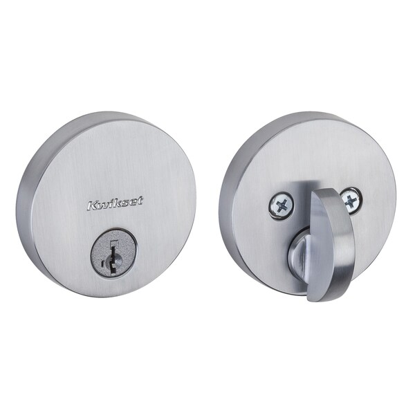 Kwikset Uptown Round Contemp Low Profile SGL CYL - 258RDT-26DS.STRKP