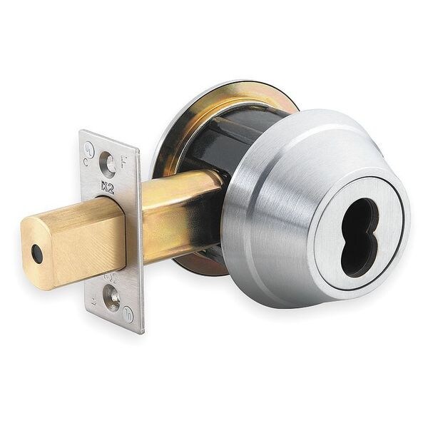 Dormakaba Deadbolt Less Cylinder, HD, Satin Chrome - QDB181626S4DBSLC
