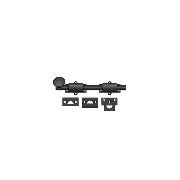 Deltana Surface Bolt, Heavy Duty Oil Rubbed Bronze 8" - 8SB10B