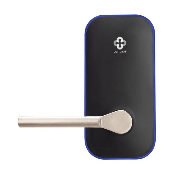 Centrios Grade 1 Smart Bluetooth Cylindrical Lock, Less Keypad, Taylor Bay Lever, Non-Keyed, Satin Nickel - CEB102-TB-619