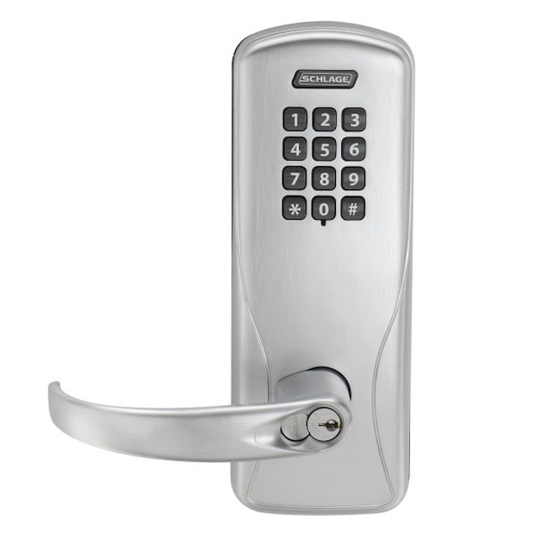 Schlage Electronics Standalone Keypad Programmable Electronic Lock Cylindrical Classroom / Storeroom Keypad Sparta Lever - CO100CY70KPSPA626B