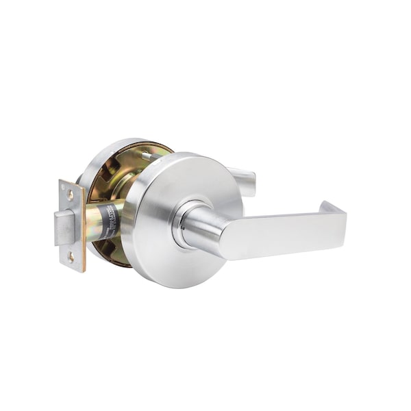 Trans Atlantic Co. Heavy Duty Brushed Chrome Grade 1 Commercial Cylindrical Passage Hall/Closet Door Handle - DL-LHV10-US26D