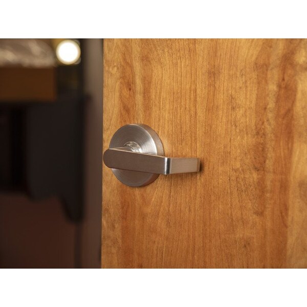 Trans Atlantic Co. Heavy Duty Brushed Chrome Grade 1 Commercial Cylindrical Passage Hall/Closet Door Handle - DL-LHV10-US26D