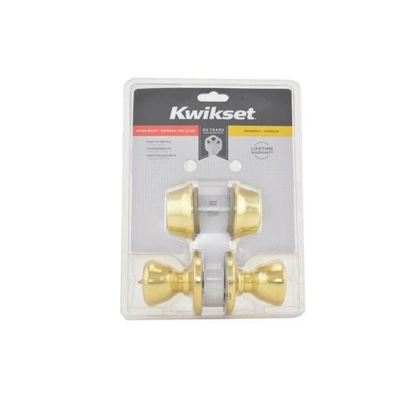 Kwikset Clear Pack Combo Tylo ENTR DBL CYL DBOLT - 96950-163