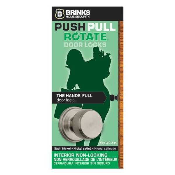 Brinks Home Security Ganyon Passage, Satin Nickel, Doorlock - 23042-119