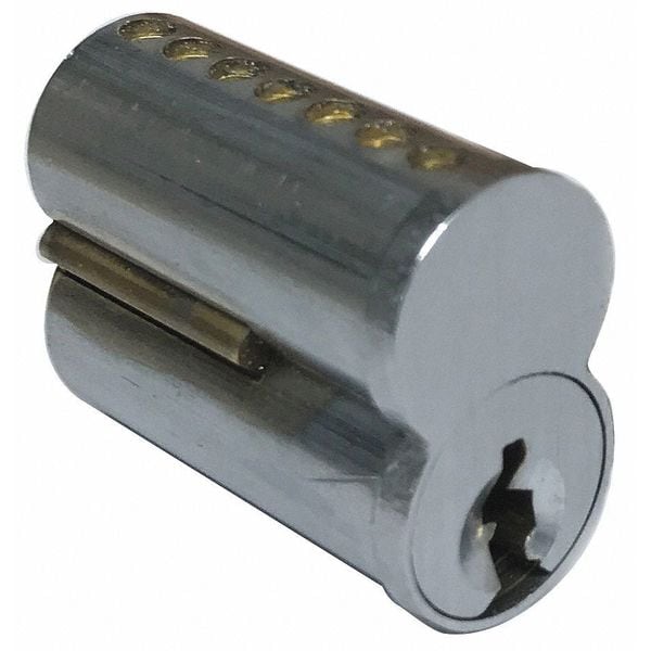 Delta Lock Interchangeable Core, Brushed Chrome, Keyway Type E, 7 Pins - G XICORE7EBC UNCO