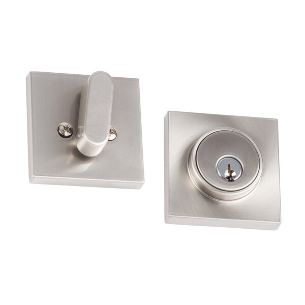 Sure-Loc Hardware Sure-Loc Hardware Modern Square Deadbolt, Satin Stainless - DB201-SMD 32D