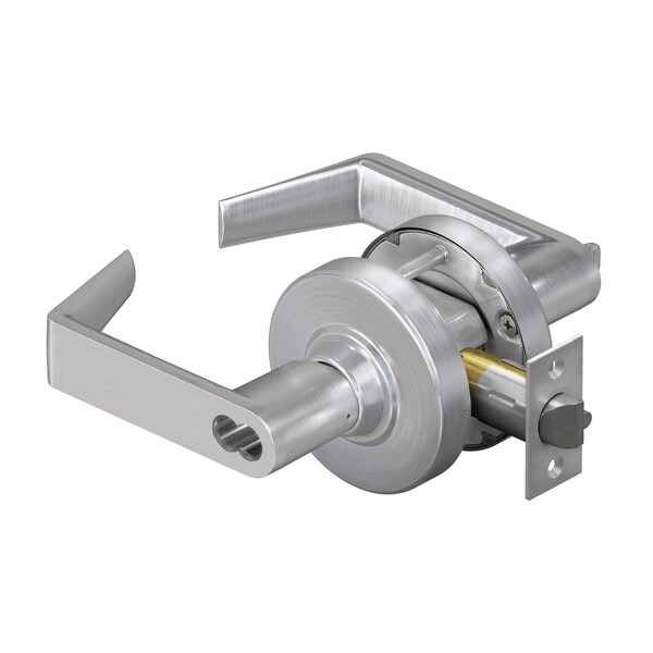Schlage Commercial ALX Series Grade 2 Entry Rhodes Lever Lock with Small Format IC Prep Less Core, 47267042 - ALX53BRHO626