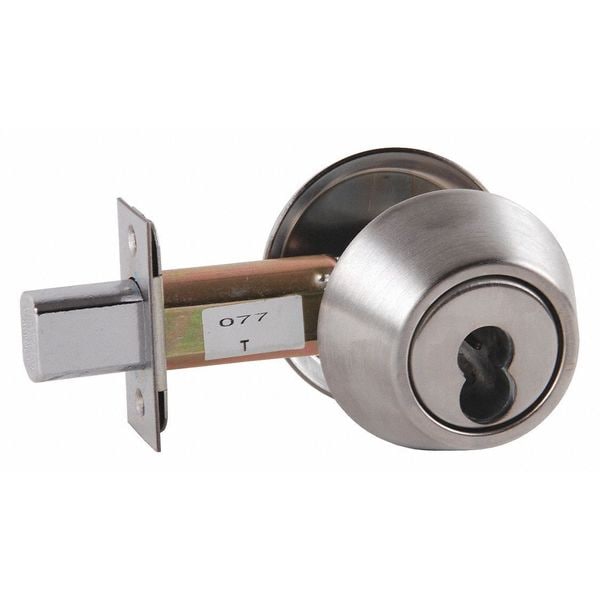 Arrow Lock Deadbolt, Cylindrical, Satin Chrome Finish - D61 26D IC