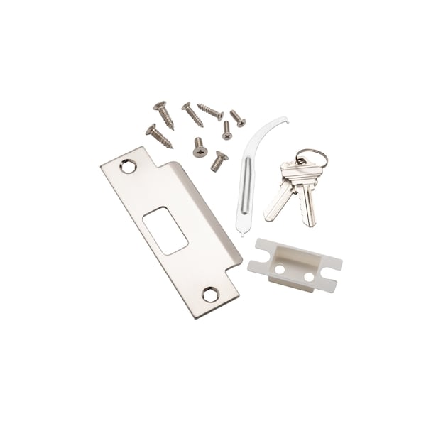 Global Door Controls GLC Series Brushed Chrome Grade 3 Commercial/Residential Entry Door Knob with Lock - GLC-5151B-626