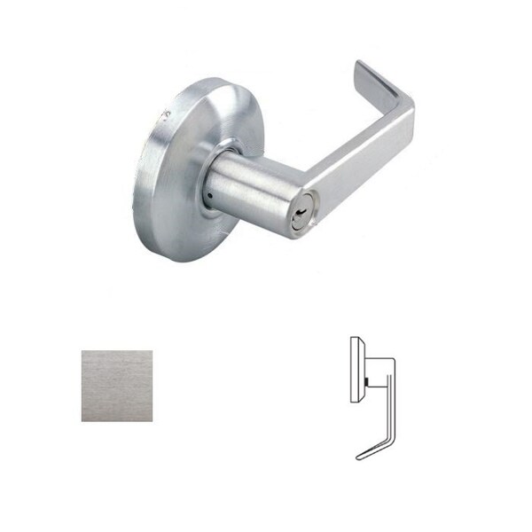 Cal-Royal Design Single Dummy Trim Lever, US26D Satin Chrome - SL40-26D