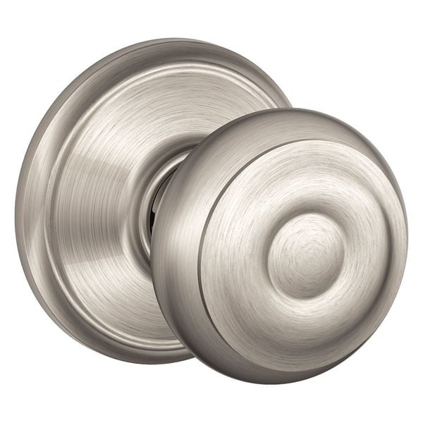 Schlage Knob Lockset, Mechanical, Passage, Grd. 1 - F10 GEO 619