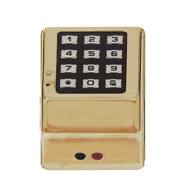 Alarm Lock AlarmLock:  DK3000 Electronic Digital Keypad Bright Brass Finish - ALL-DK3000-US3