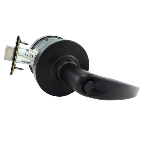 Schlage Commercial Privacy Athens Lever 47267038 2-3/4" Springlatch ANSI Strike Matte Black - ALX40ATH622