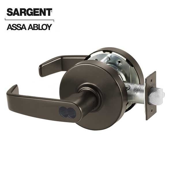 Sargent 10 Line Series Cylindrical Lock Mechanical Corridor Lock to accept SFIC Core L Trim L Rose Strike Li - SRG-28-70-10G54-LL-10BE