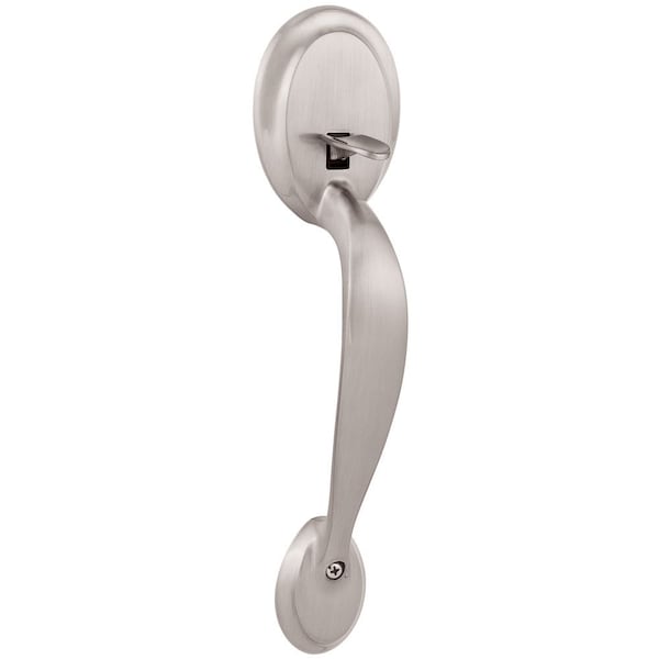 Kwikset Dakota Handle Only; No Deadbolt with RCAL Latch and RCS Strike Satin Nickel Finish - 898DA-15