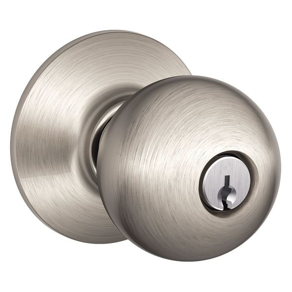 Schlage Knob Lockset, Mechanical, Entrance, Grd. 1 - F51A ORB 619