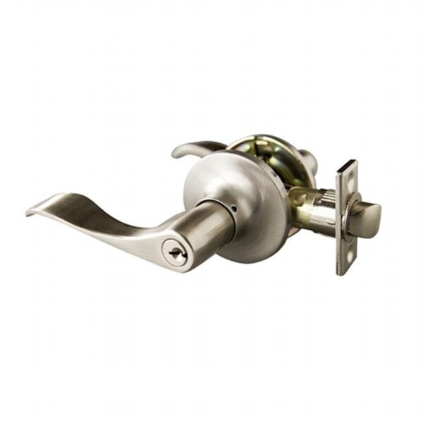 Heat Wave Stratford 6 Way Latch Entry Door Knob; Satin Nickel - HE63508