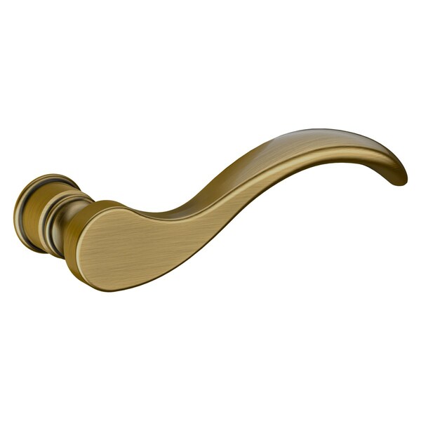 Baldwin Wave Lever Antique Brass Door Levers Antique Brass - 5455V.050.LMR