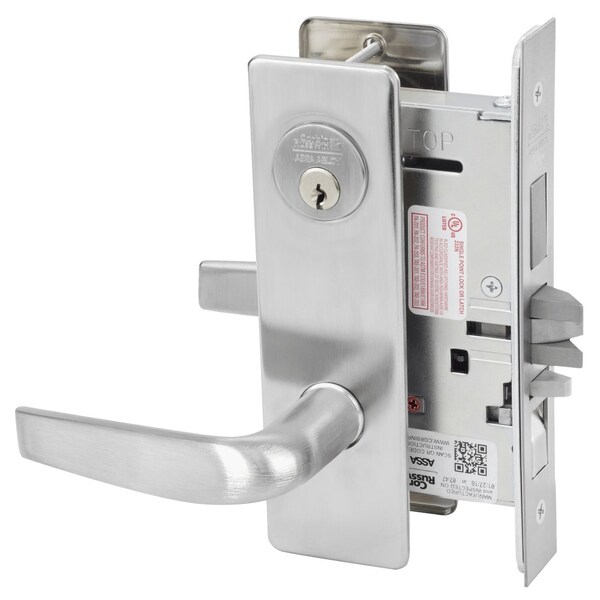 Corbin Russwin Apartment or Dormitory Mortise Lock, CS Lever, M Escutcheon, Satin Chrome - ML2067 CSM 626