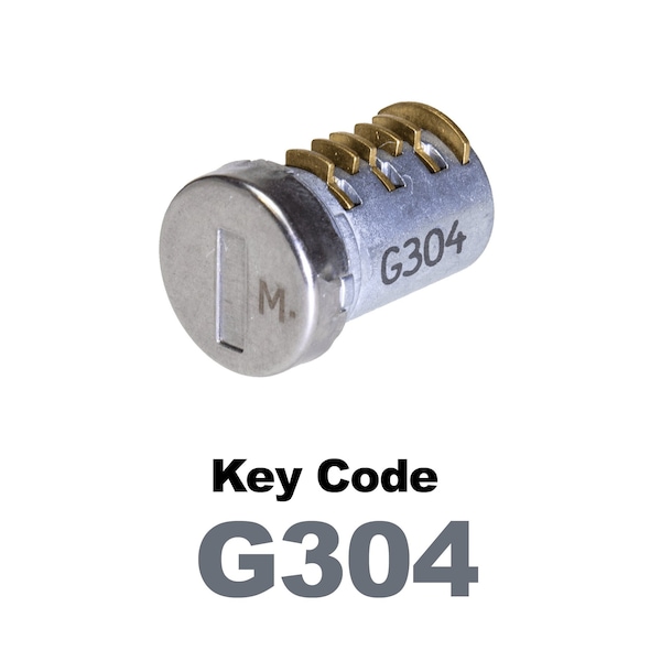 Global Replacement Lock Cylinder, For Master Key Applications, For use in Locks with Key Code G304 - KC-SM-NK-304