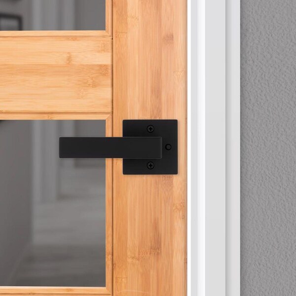 Kwikset Kwikset Singapore Matte Black Privacy Lever Right or Left Handed - 97300-942
