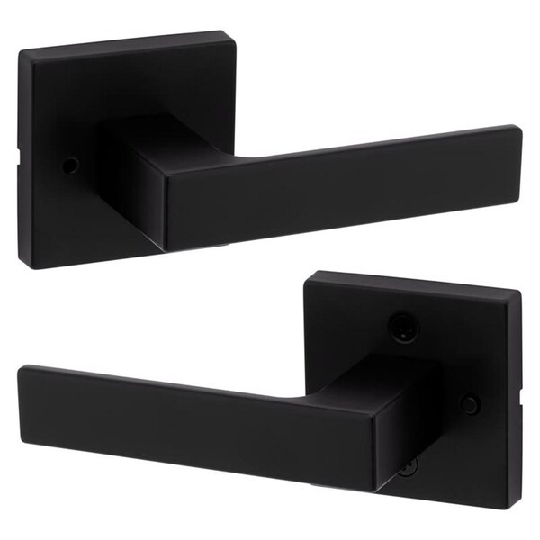 Kwikset Kwikset Singapore Matte Black Privacy Lever Right or Left Handed - 97300-942