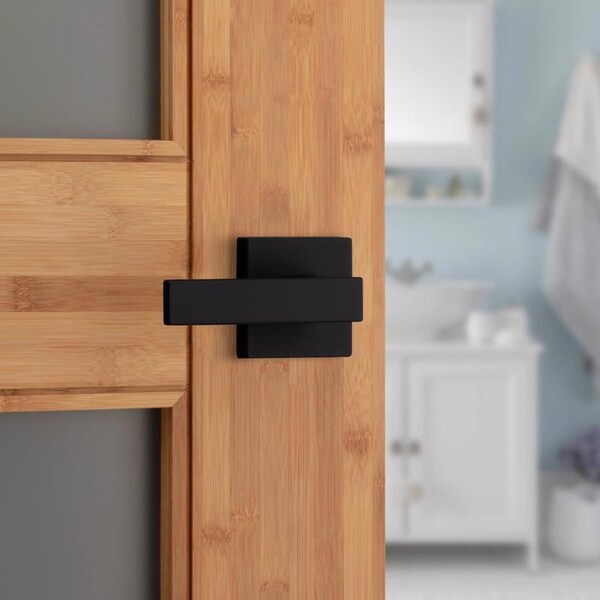 Kwikset Kwikset Singapore Matte Black Privacy Lever Right or Left Handed - 97300-942