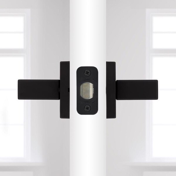 Kwikset Kwikset Singapore Matte Black Privacy Lever Right or Left Handed - 97300-942