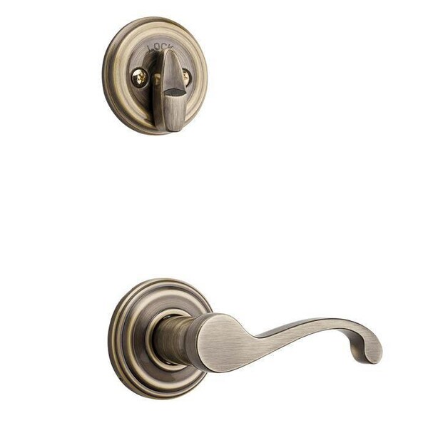 Kwikset Commonwealth Lever Interior Single Cylinder Handleset Trim - 966CHL-LH-5