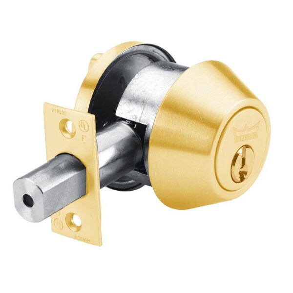 Dorma Grade 2 Single Cylinder Tubular Deadbolt, Schalge C Keyway, KD, 2-3/8 - 2-3/4 Adjustable Backset,  - DB660D-605-KD