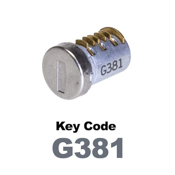 Global Replacement Lock Cylinder, For Non-Master Key Applications, For use in Locks with Key Code G381 - KC-SNM-NK-381