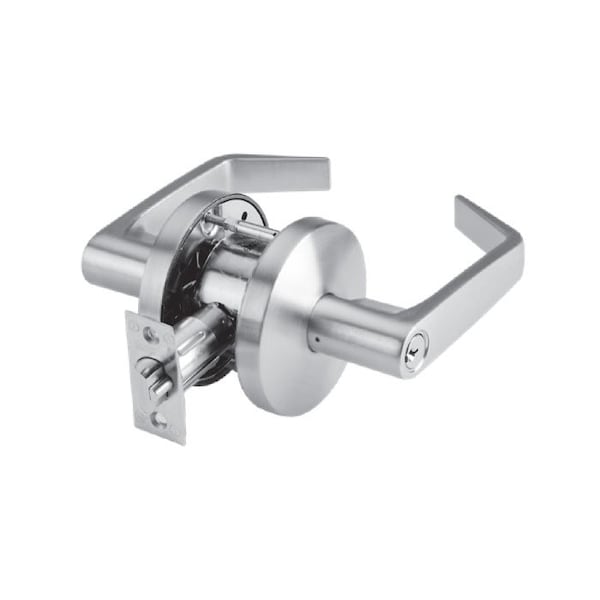 Dorma Grade 2 Cylindrical Lock, 80-Storeroom, LR-Lever, C-Rose, Satin Chrome, 2-3/4 Inch Backset,  - C580-D-LRC-626