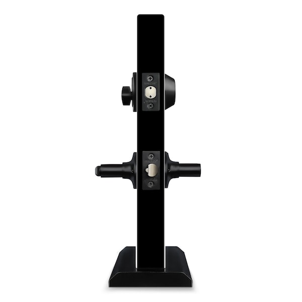 Premier Lock Entry Door Lever Combo Lock Set with Deadbolt Set of 2, Keyed Alike, Matte Black, 2PK - LED07-2