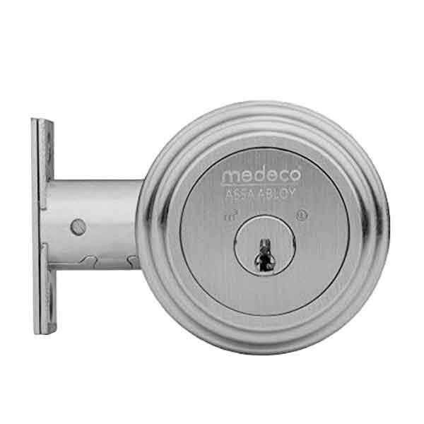 Medeco Residential Deadbolt, B-Level, Single Cylinder, 5-Pin, DL Keyway, Pinned, 2-3/8" Backset, 2- - 11JR503-26-DLT