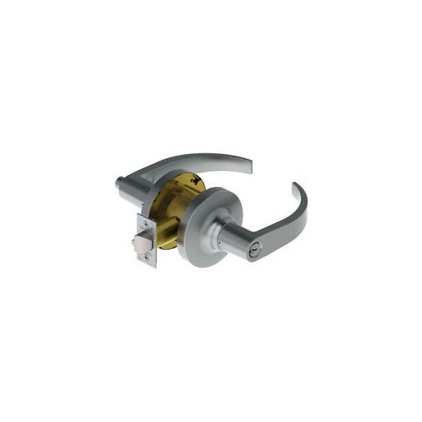 Hager Companies 3480 Grade 1 Cylindrical Lock - Storeroom 2-3/4" Us26d Arc Nc Asa Ic - 348002N26D000A0NA00C