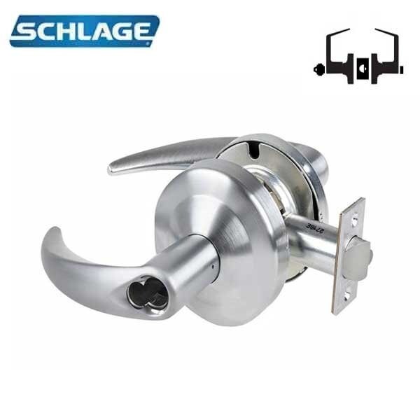 Schlage ND Series Lever Locks, Grade 1 Entrance/Office Lock, Athens Lever, SFIC Prep Less Core, Satin Chrome - SCH-ND50BD-ATH-626