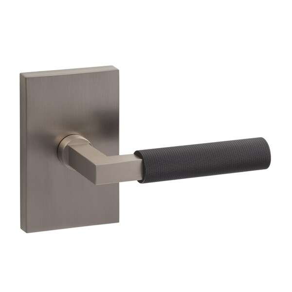 Sure-Loc Hardware Sure-Loc Hardware Levanto Dummy Rosette, Nickel, Knurled Grip in Flat Black - LV100 NI GRIP-KN FBL
