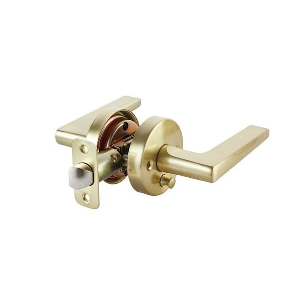 Sapphire Contra Collection Modern Satin Brass Grade 3 Passage Hall/Closet Door Handle - LS-CON10-US4