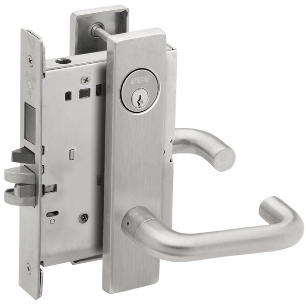 Schlage Entrance Mortise Lock with Deadbolt, 03L Design, Satin Chrome - L9453P 03L 626