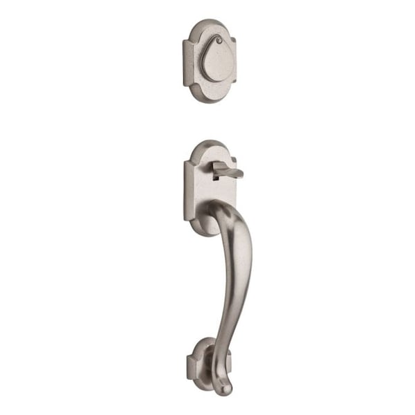 Baldwin Full Dummy Adirondack Handleset, LH Arch Lever, White Bronze - FD.ADIXARC.L.RAR.492