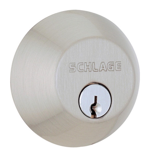 Schlage Schlage Satin Nickel Zinc Single Cylinder Deadbolt - B60NV619