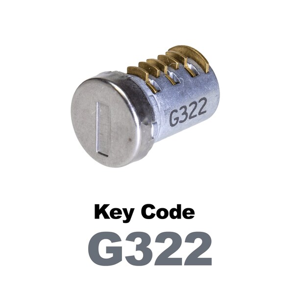 Global Replacement Lock Cylinder, For Non-Master Key Applications, For use in Locks with Key Code G322 - KC-SNM-NK-322
