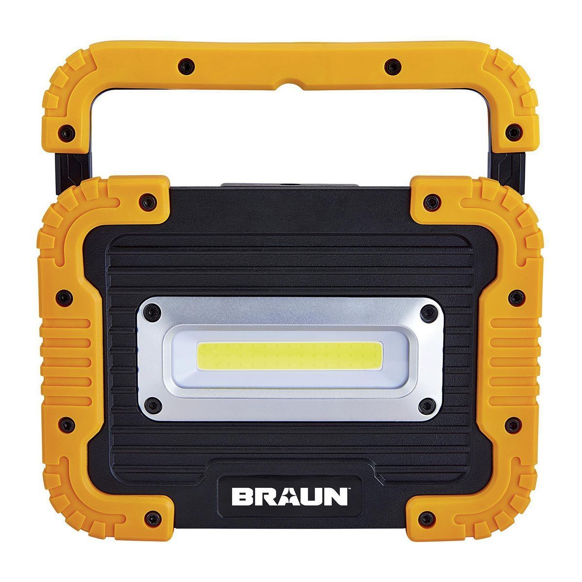Luz de trabajo Braun 1250 lúmenes con LED, batería recargable y banco de energía - 56163