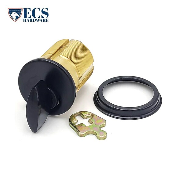 Ecs Hardware Durable Premium Thumb Turn Mortise Cylinder, 1-1/2 in 10B Oil Rubbed Bronze / Black - ECSH-TMC04-10B